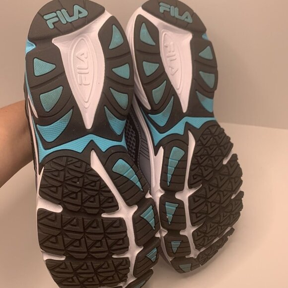 FILA Womens WINDSHIFT 15 Running Shoes Gray Teal s - Picture 3 of 4